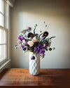 Still Life Photograph of a Purple Bouquet of Flowers by Nathaniel Perales